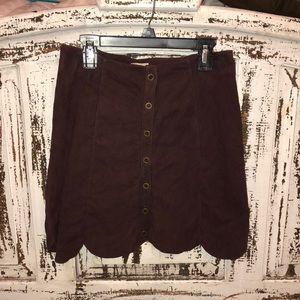 Suede Skirt